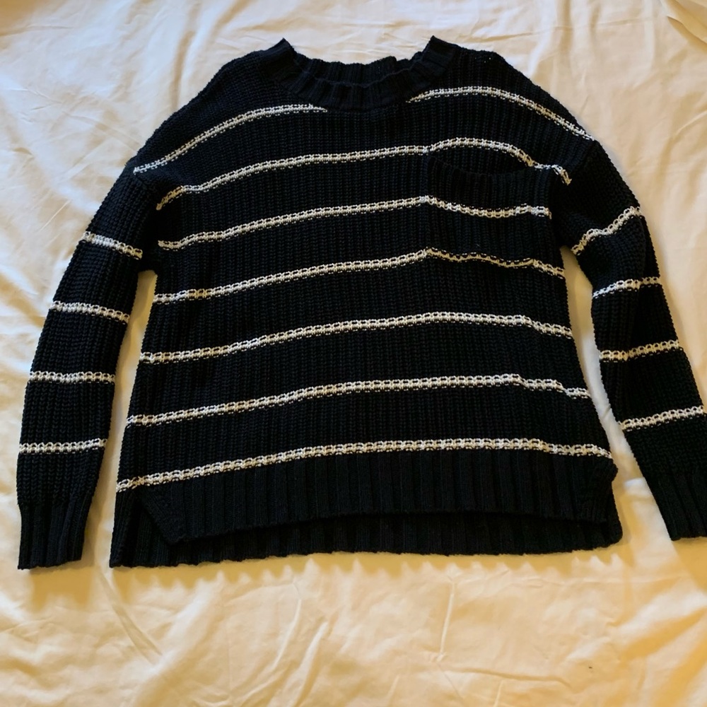 Black and white sweater